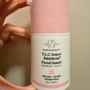 BRAND NEW Drunk Elephant T.L.C. Sukari Babyfacial in Pink and White